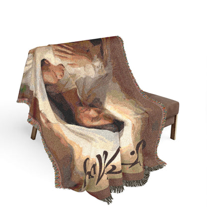 Woven Blanket - Religious Madonna & Child Throw | Inspirational Christian Throw Blanket
