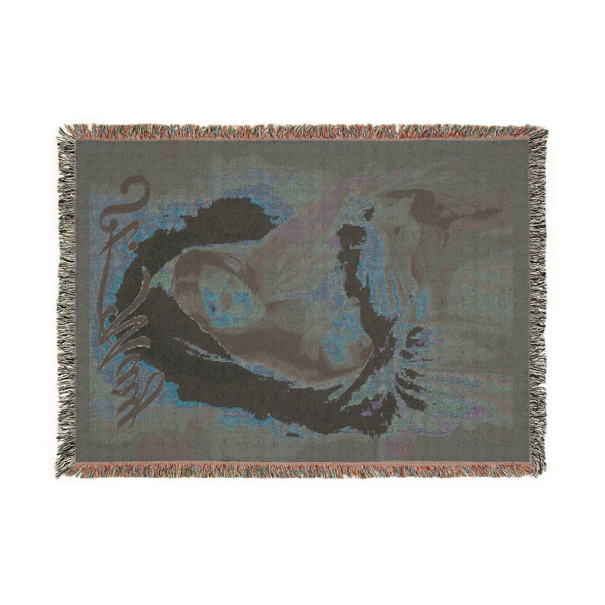 Woven Blanket - Religious Madonna & Child Throw | Inspirational Christian Throw Blanket
