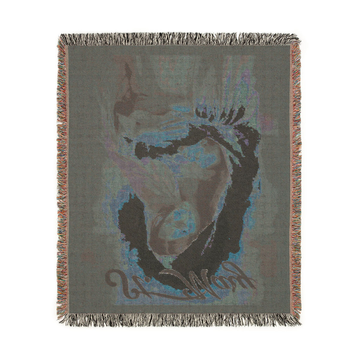 Woven Blanket - Religious Madonna & Child Throw | Inspirational Christian Throw Blanket