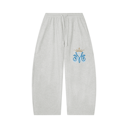 Unisex Waffle Barrel Leg Pants