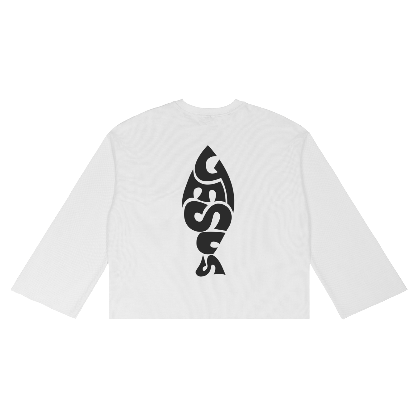 Unisex Waffle Raw Edge T-Shirt