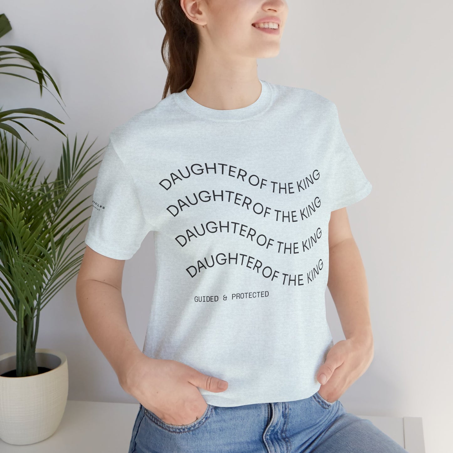 Daughter of the King Tee – Walk in Royal Identity | 1 Peter 2:9 Christian Women’s Shirt | Faith-Inspired Catholic Apparel