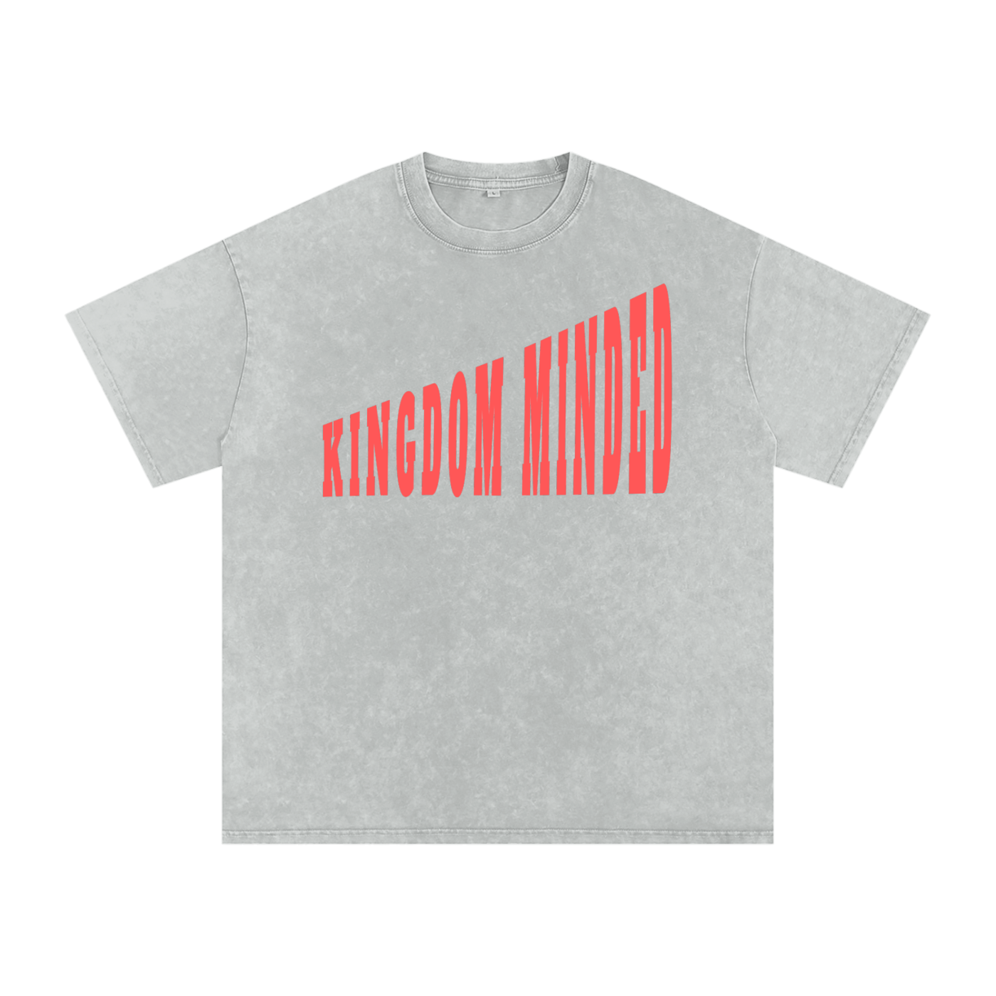 Kingdom Minded Christian Tee - Unisex Snow Wash Cotton T-Shirt | Faith Streetwear
