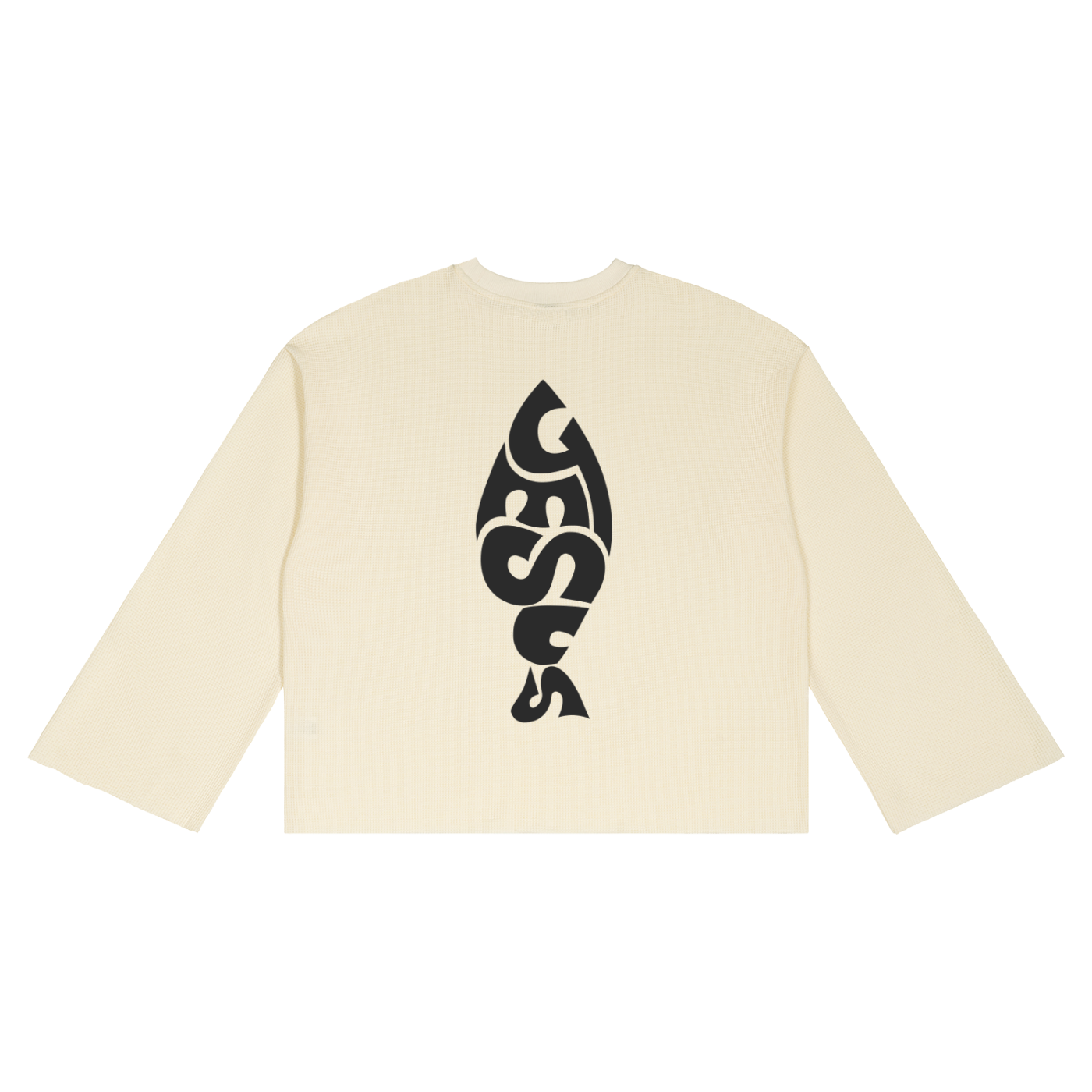Unisex Waffle Raw Edge T-Shirt