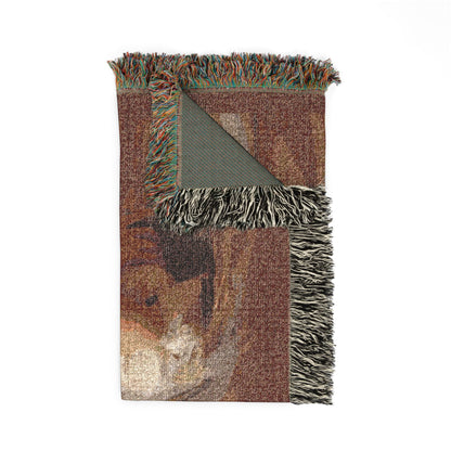 Woven Blanket - Religious Madonna & Child Throw | Inspirational Christian Throw Blanket