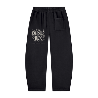 Unisex Vintage Washed Barrel Leg Sweatpants