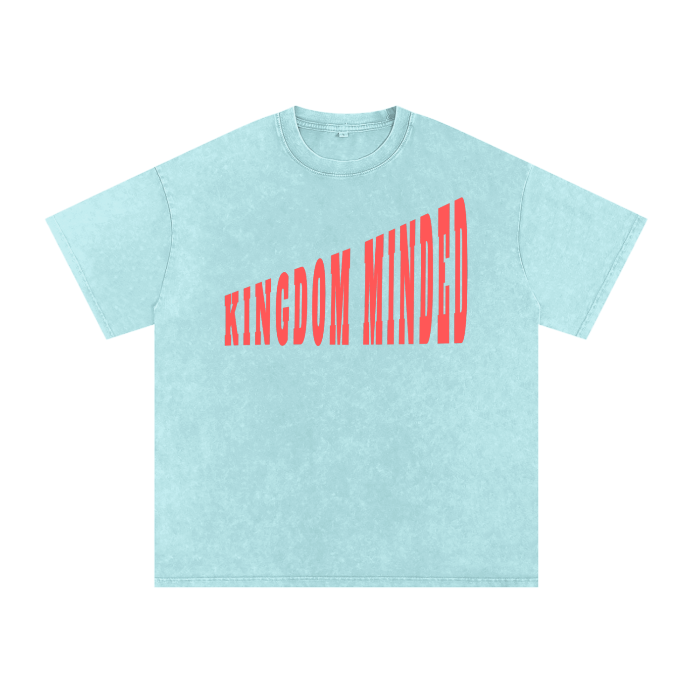 Kingdom Minded Christian Tee - Unisex Snow Wash Cotton T-Shirt | Faith Streetwear