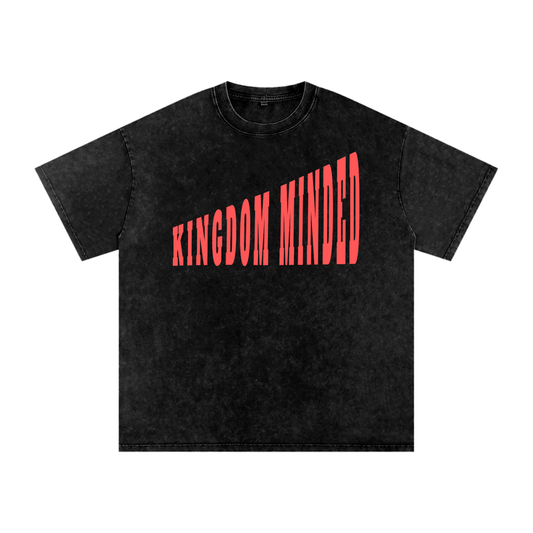 Kingdom Minded Christian Tee - Unisex Snow Wash Cotton T-Shirt | Faith Streetwear