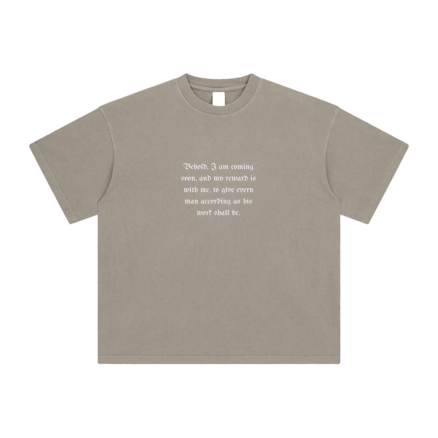 Behold, I Am Coming Soon – Unisex Enzyme-Washed Gothic Cross T-Shirt
