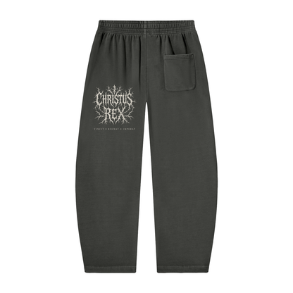 Unisex Vintage Washed Barrel Leg Sweatpants