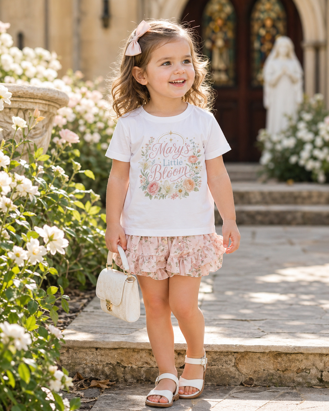 Mary's Little Bloom Sleeve Tee