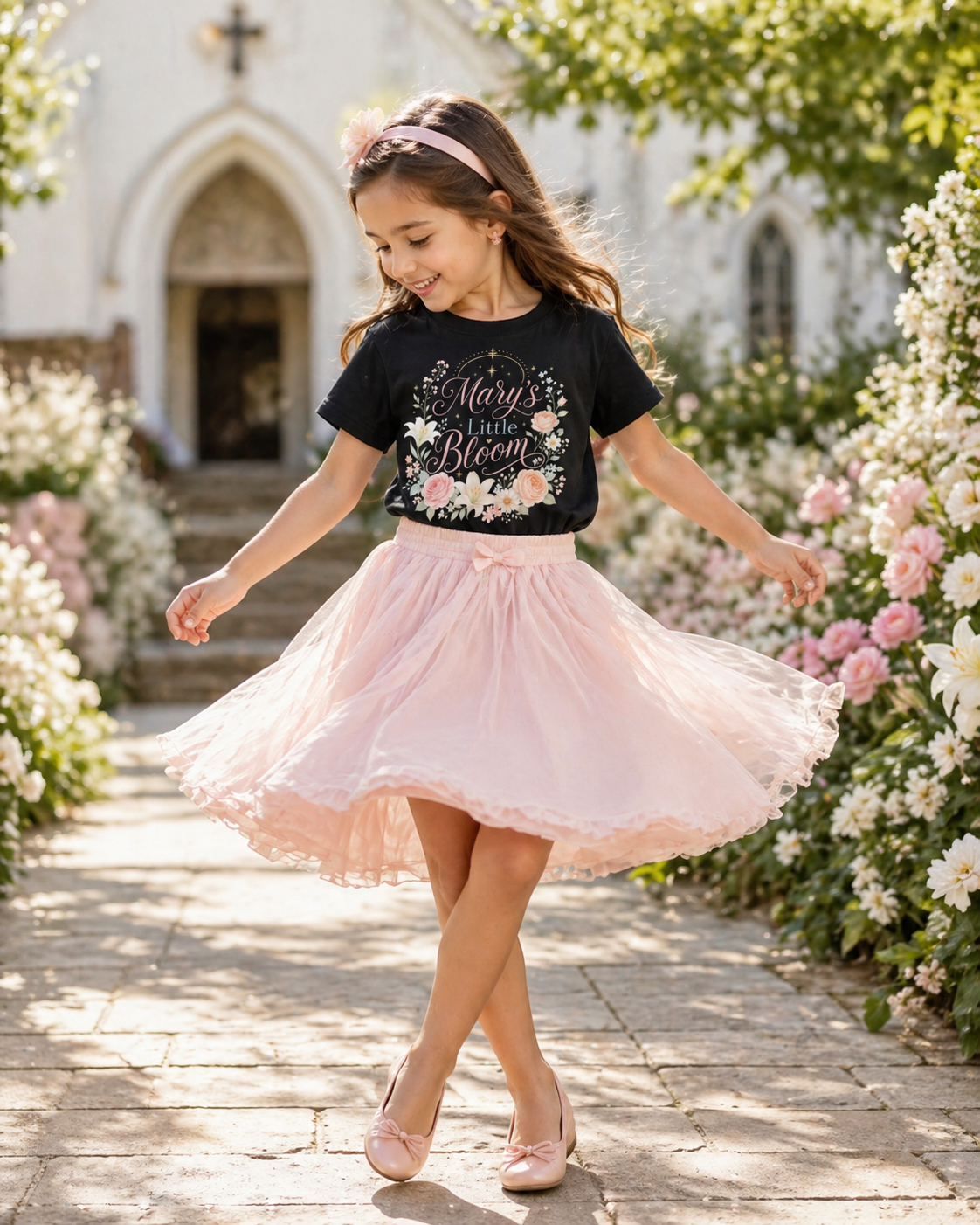 Mary's Little Bloom Sleeve Tee
