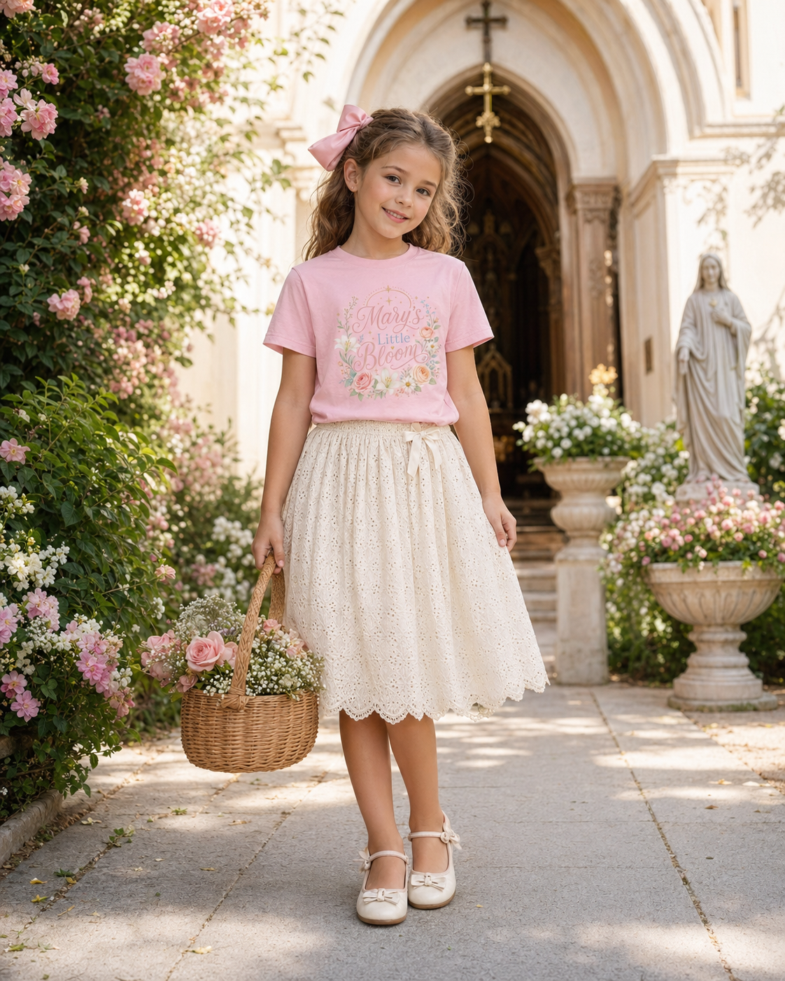Mary's Little Bloom Sleeve Tee
