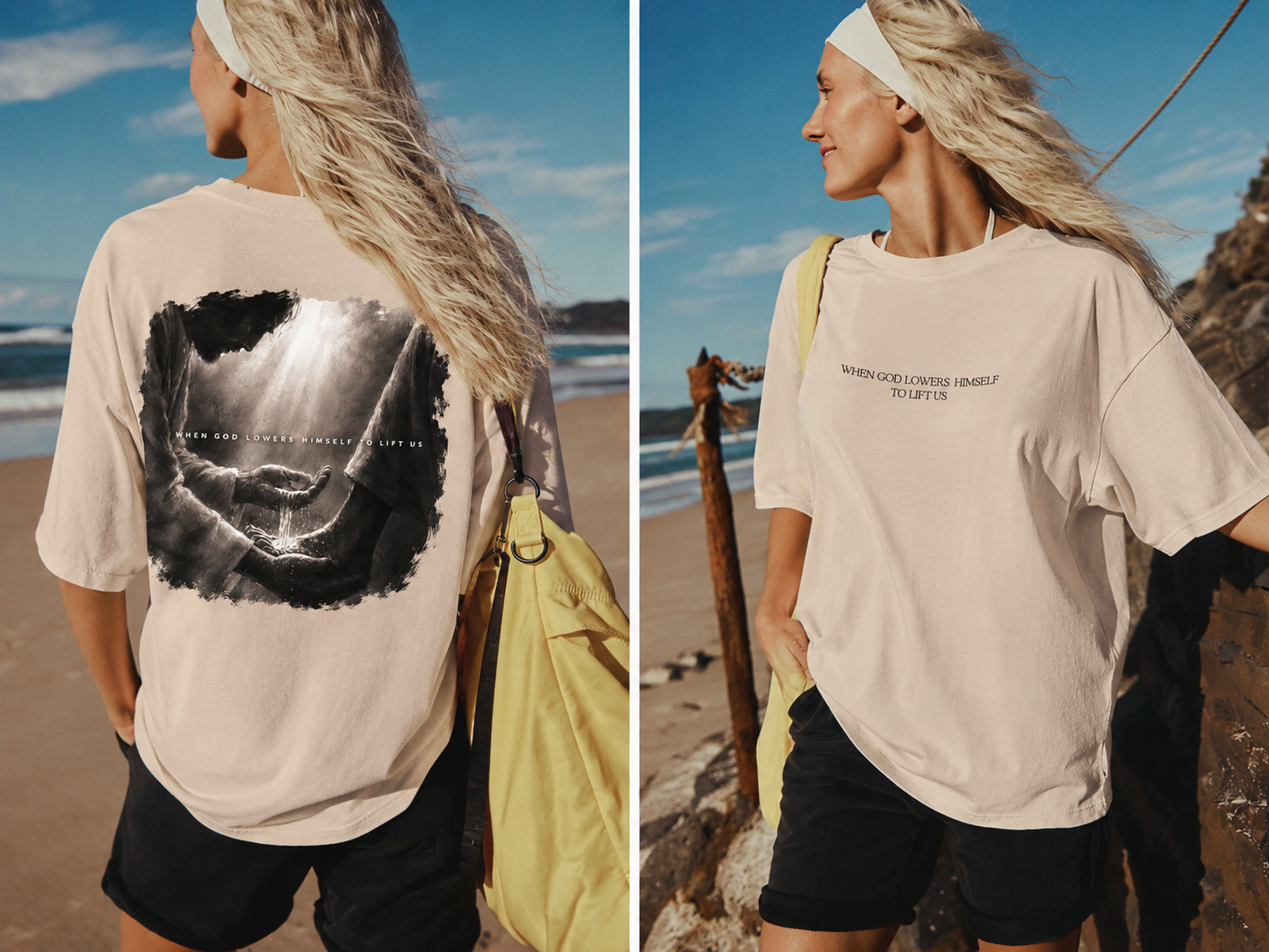 God Lifts Us T-shirt