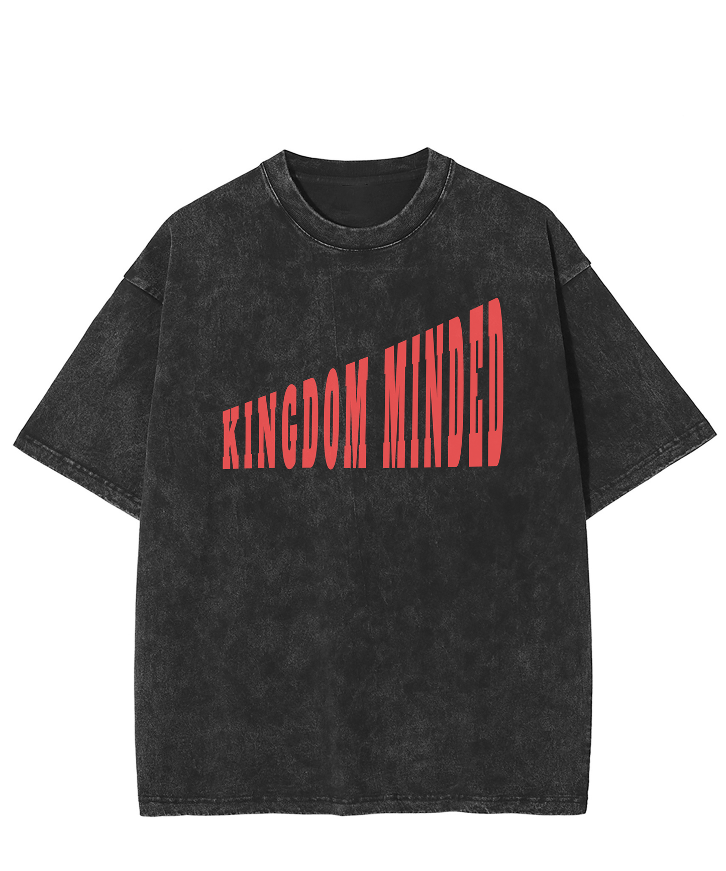 Kingdom Minded Christian Tee - Unisex Snow Wash Cotton T-Shirt | Faith Streetwear