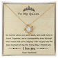 Love Knot Necklace for Wife - Sentimental Message Card Jewelry - Perfect Gift for Her
