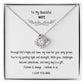 Beautiful Necklace with Sentimental Message Card – Romantic Gift Jewelry for Wife