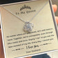 Love Knot Necklace for Wife - Sentimental Message Card Jewelry - Perfect Gift for Her