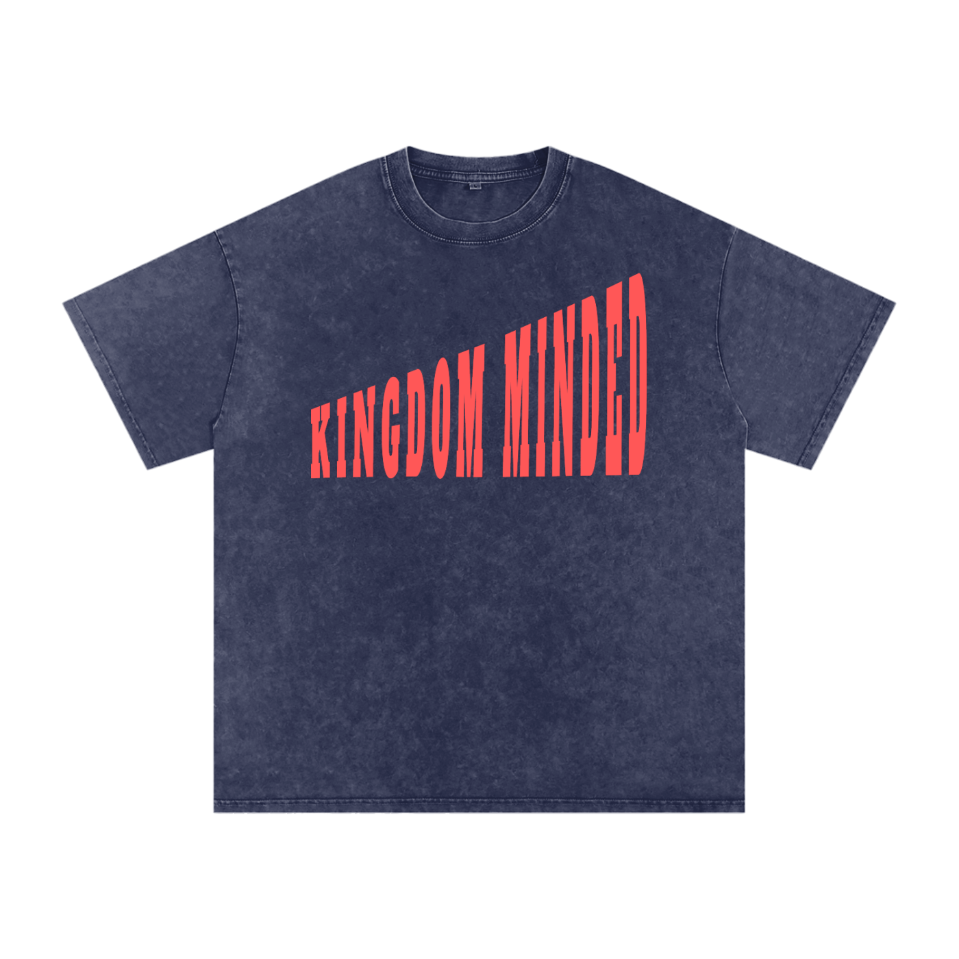 Kingdom Minded Christian Tee - Unisex Snow Wash Cotton T-Shirt | Faith Streetwear