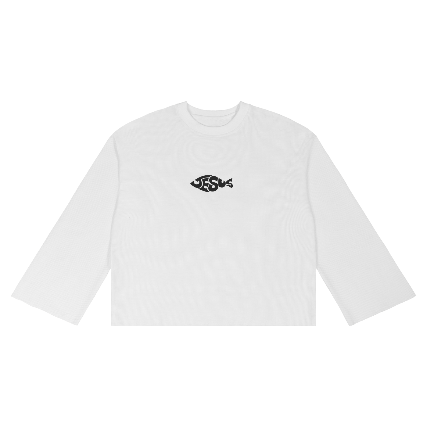 Unisex Waffle Raw Edge T-Shirt