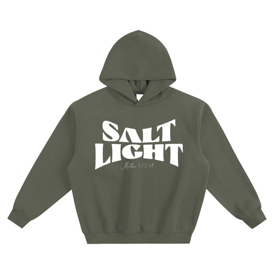 Salt and Light Boxy Hoodie – Timeless Neutrals | Fleeced Boxy Hoodie