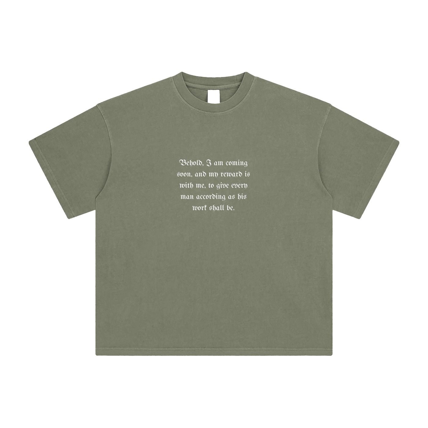 Behold, I Am Coming Soon – Unisex Enzyme-Washed Gothic Cross T-Shirt