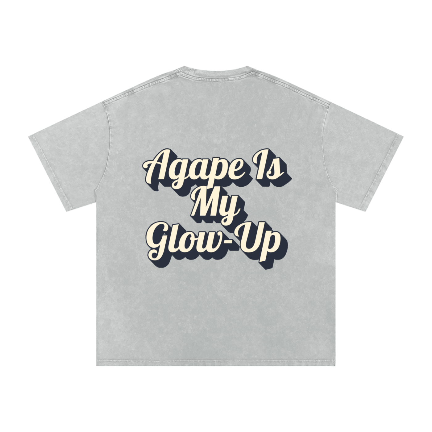 Snow Washed Oversized Cotton T-Shirt