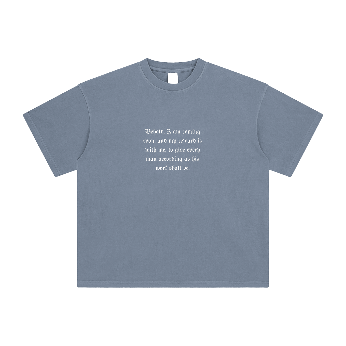 Behold, I Am Coming Soon – Unisex Enzyme-Washed Gothic Cross T-Shirt