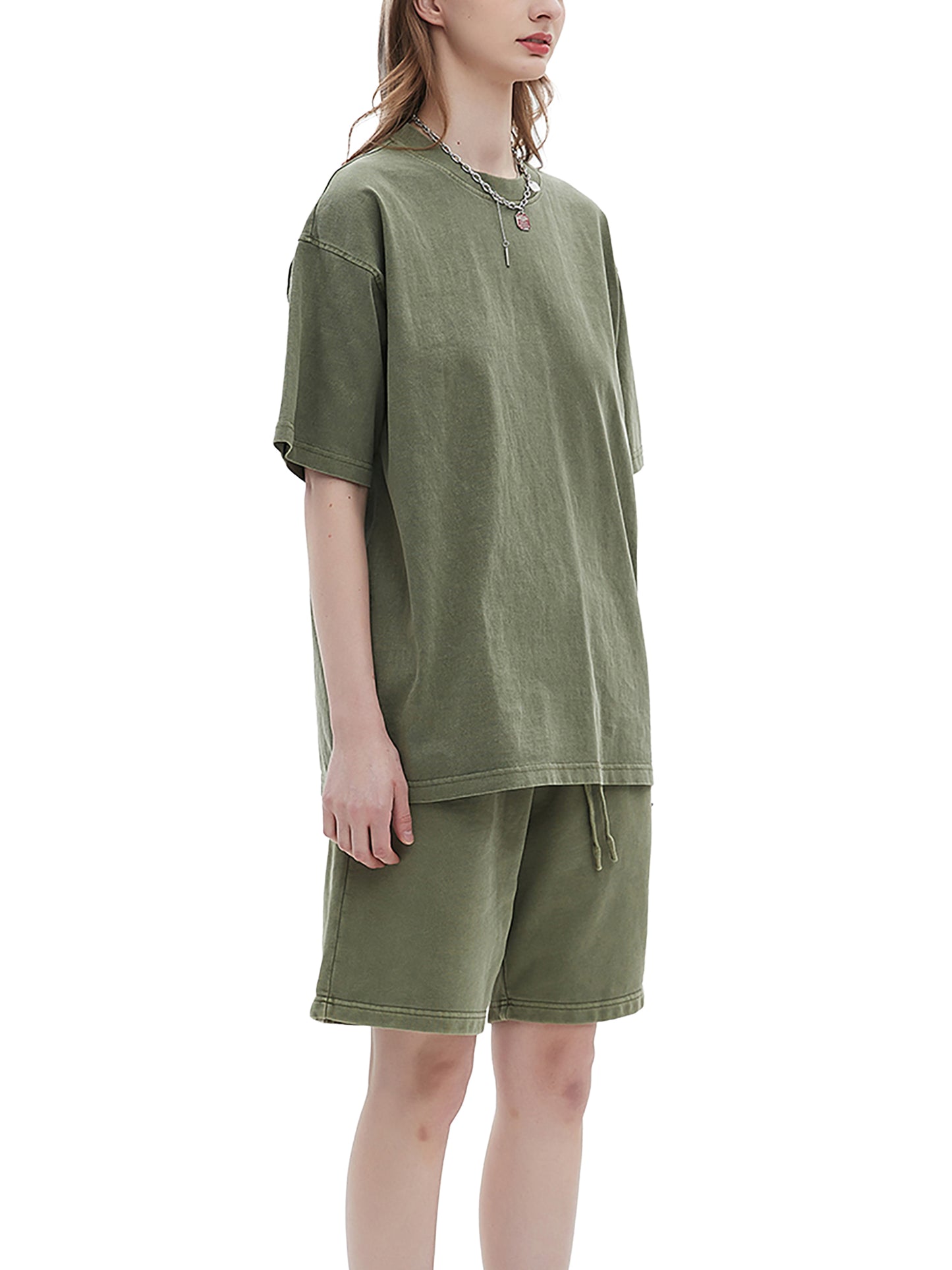 ENZYME WASHED T-SHIRT - MERCY IS METAL