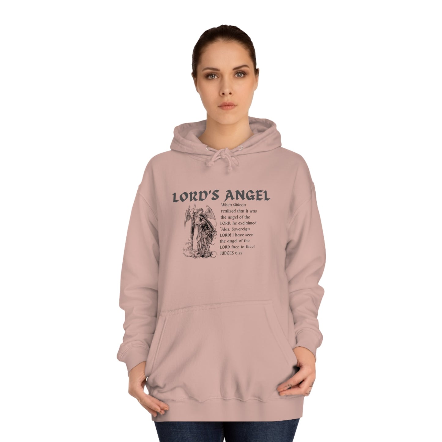 Lord's Angel: Judges 6:22 - Cozy Christian Hoodie
