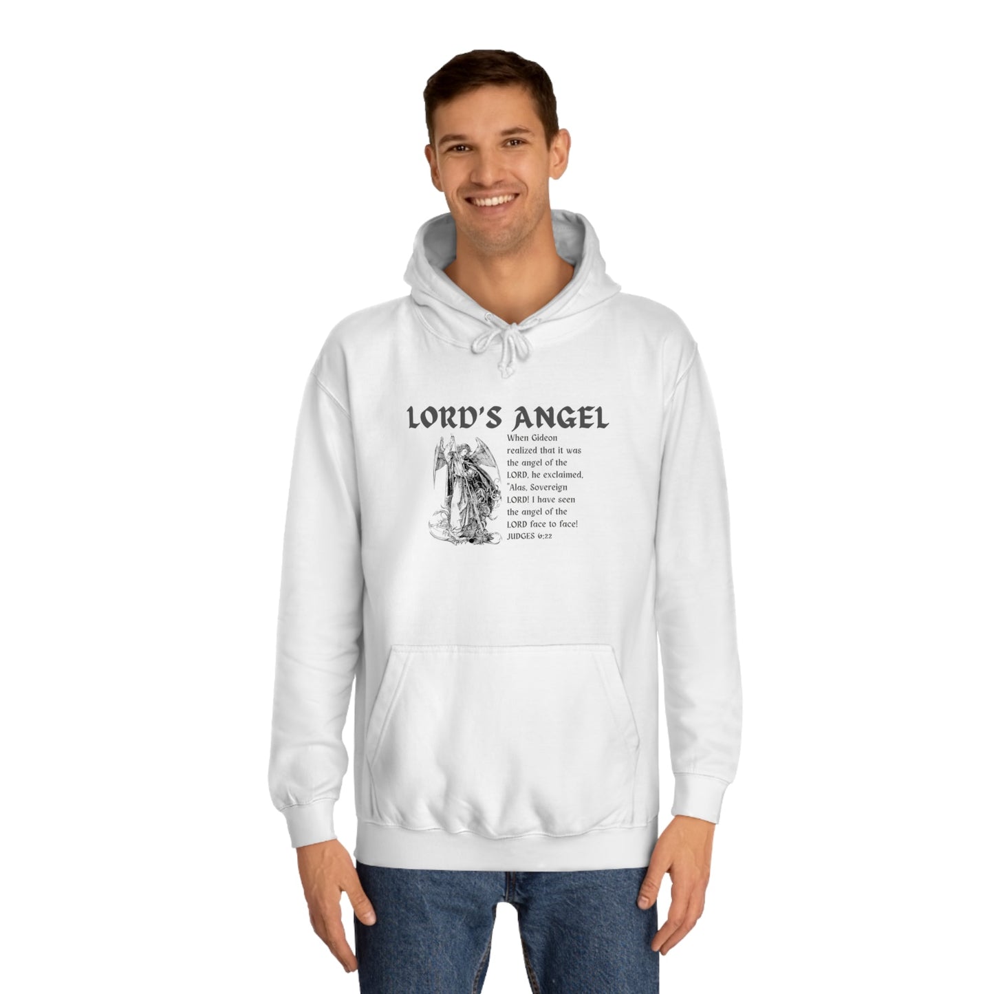 Lord's Angel: Judges 6:22 - Cozy Christian Hoodie