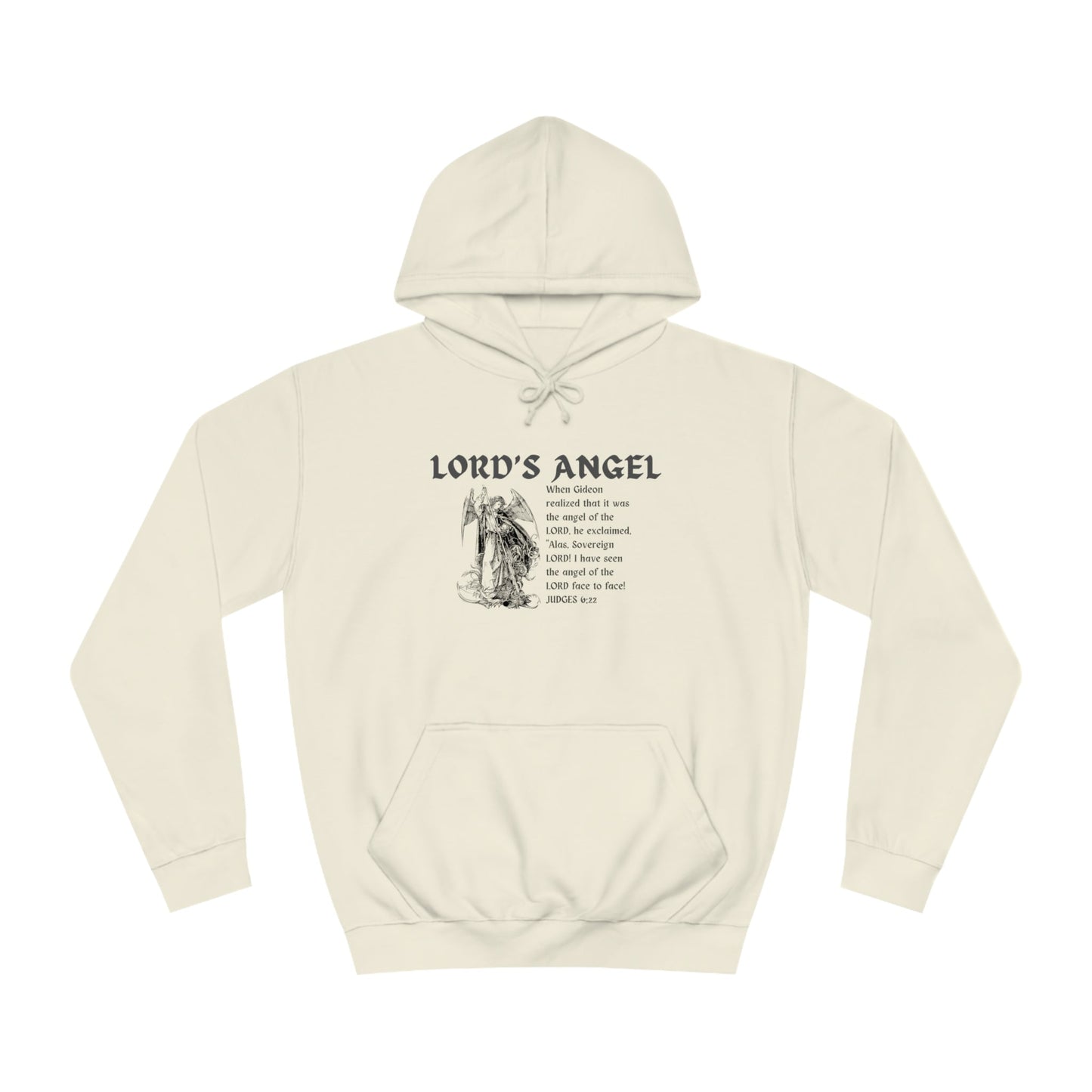 Lord's Angel: Judges 6:22 - Cozy Christian Hoodie