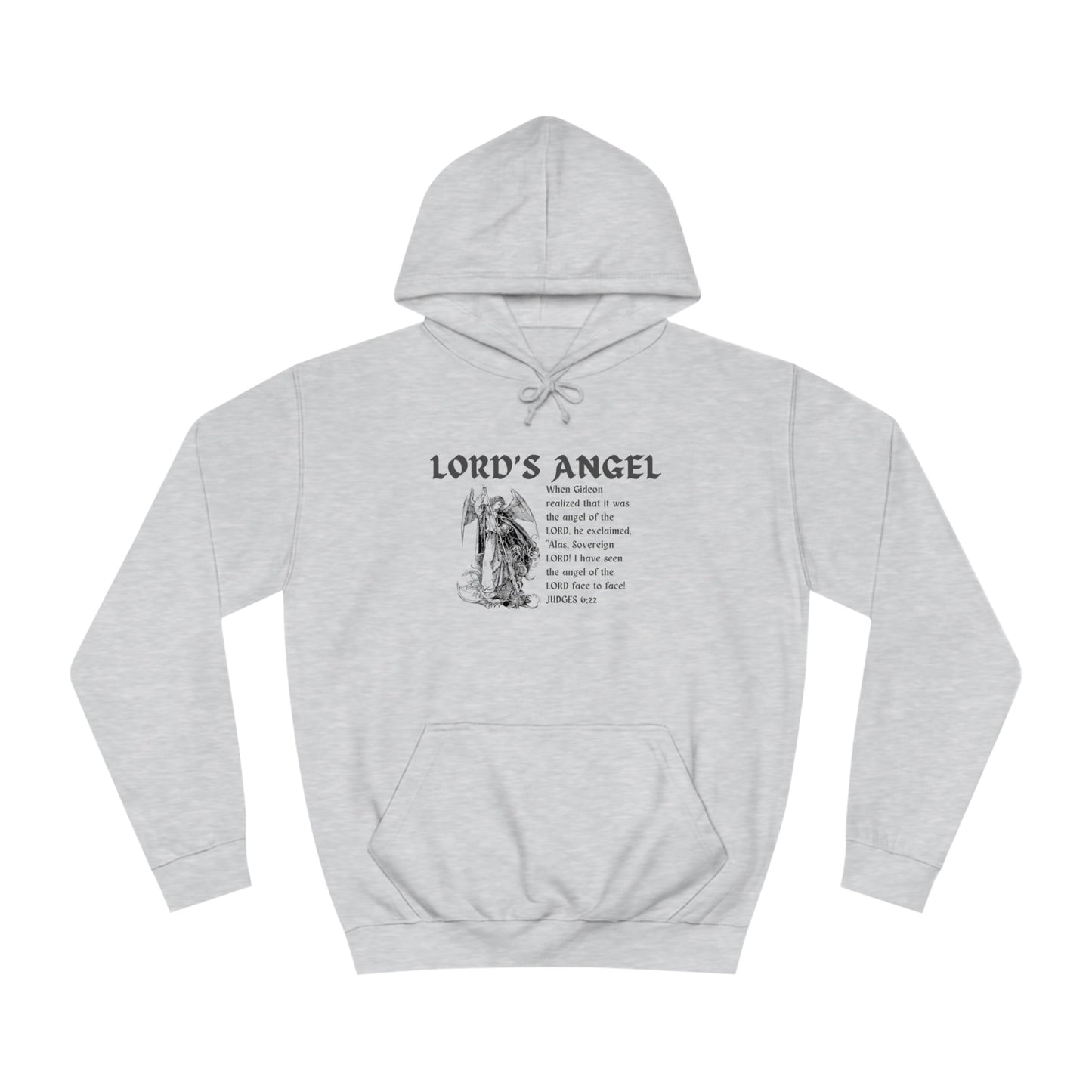 Lord's Angel: Judges 6:22 - Cozy Christian Hoodie