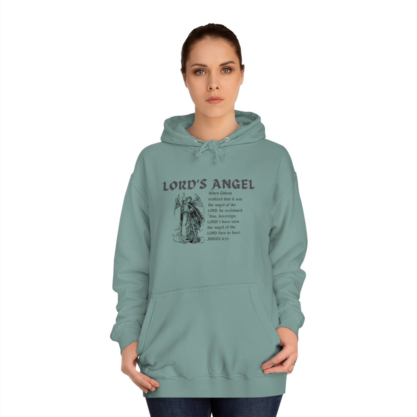 Lord's Angel: Judges 6:22 - Cozy Christian Hoodie