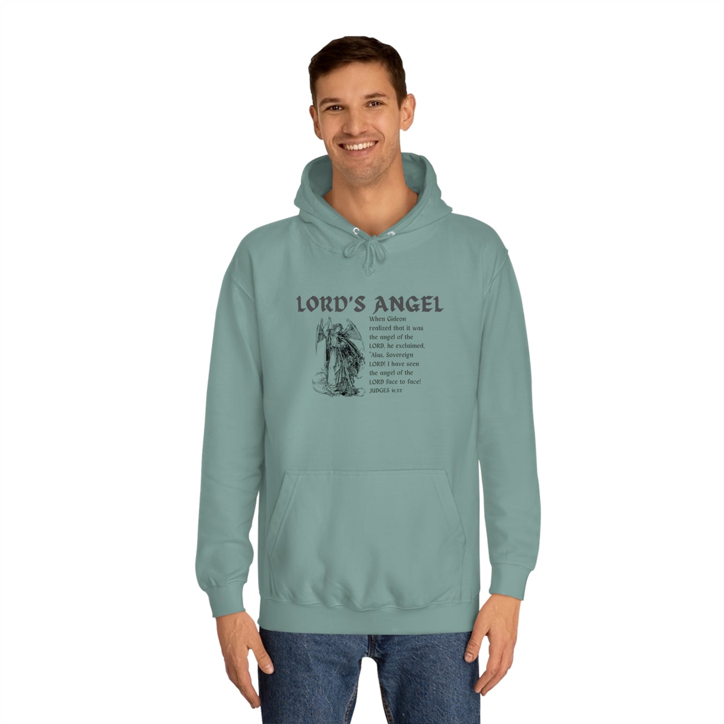 Lord's Angel: Judges 6:22 - Cozy Christian Hoodie