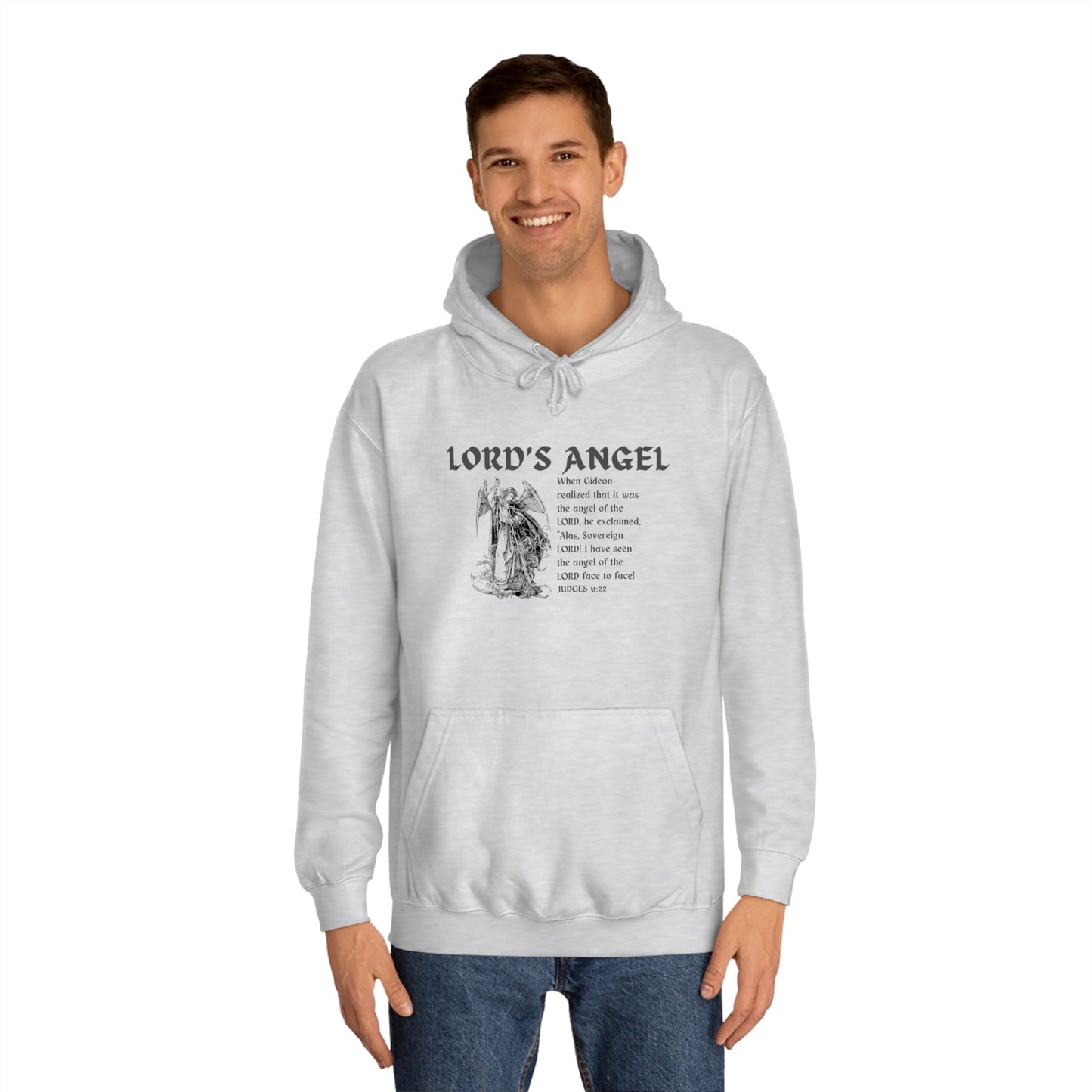 Lord's Angel: Judges 6:22 - Cozy Christian Hoodie