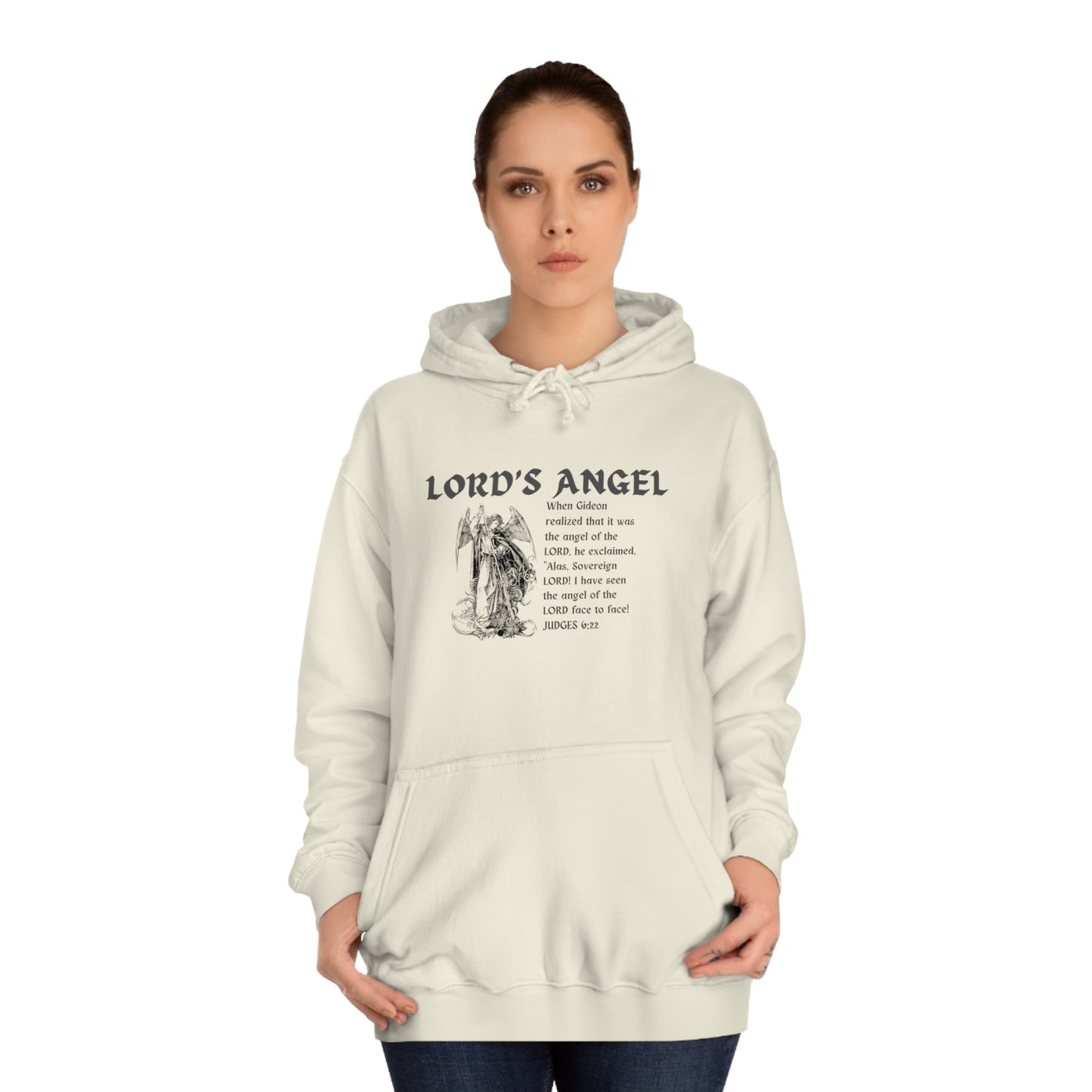 Lord's Angel: Judges 6:22 - Cozy Christian Hoodie
