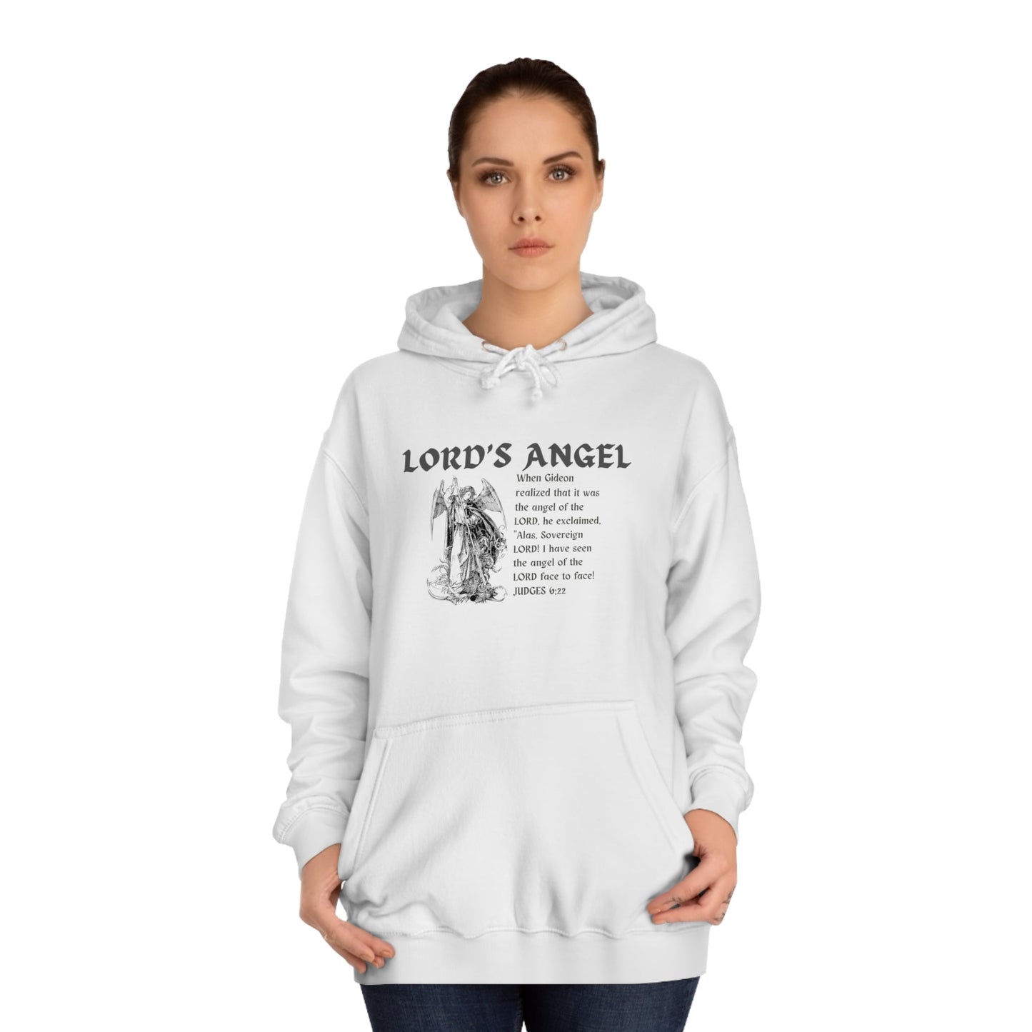 Lord's Angel: Judges 6:22 - Cozy Christian Hoodie