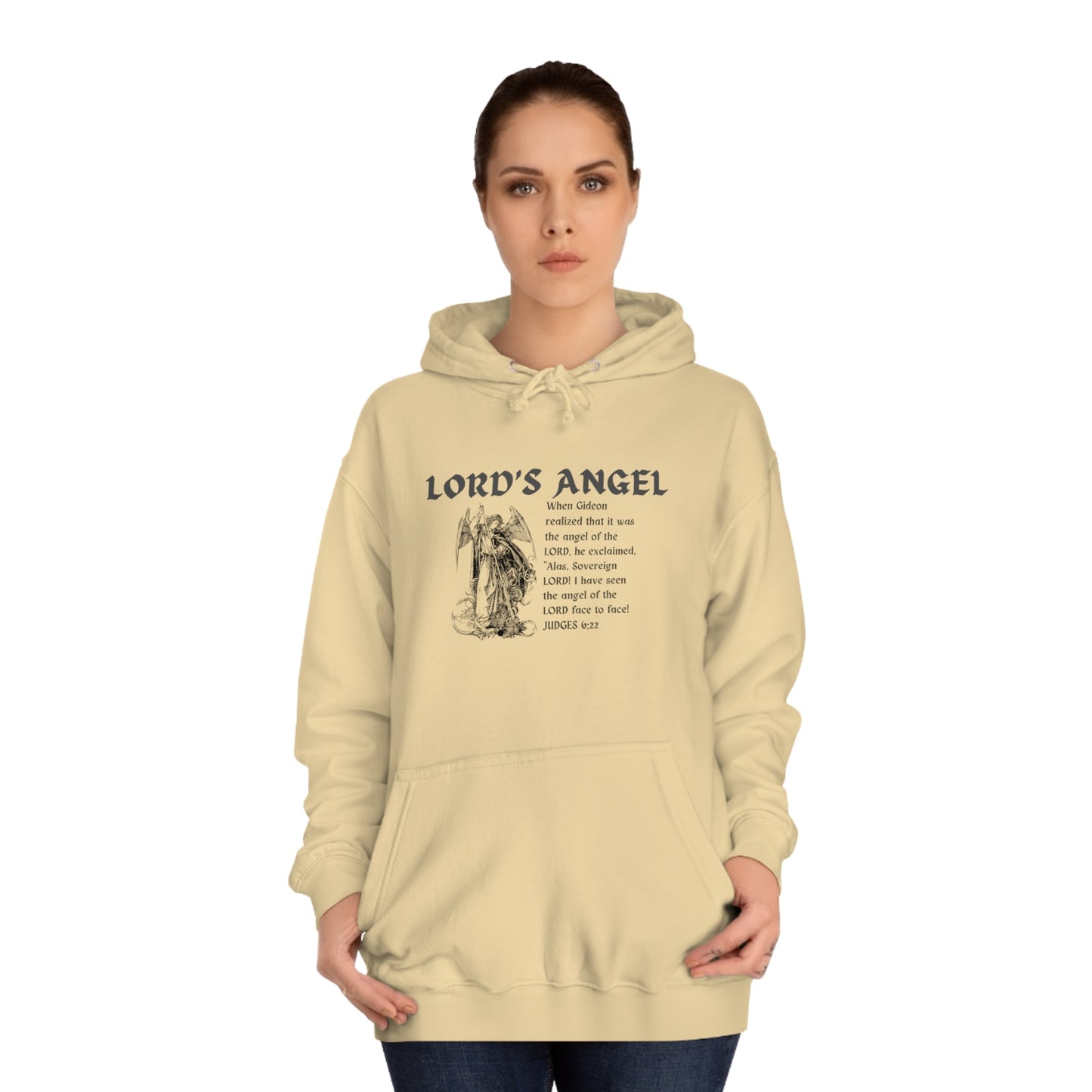 Lord's Angel: Judges 6:22 - Cozy Christian Hoodie