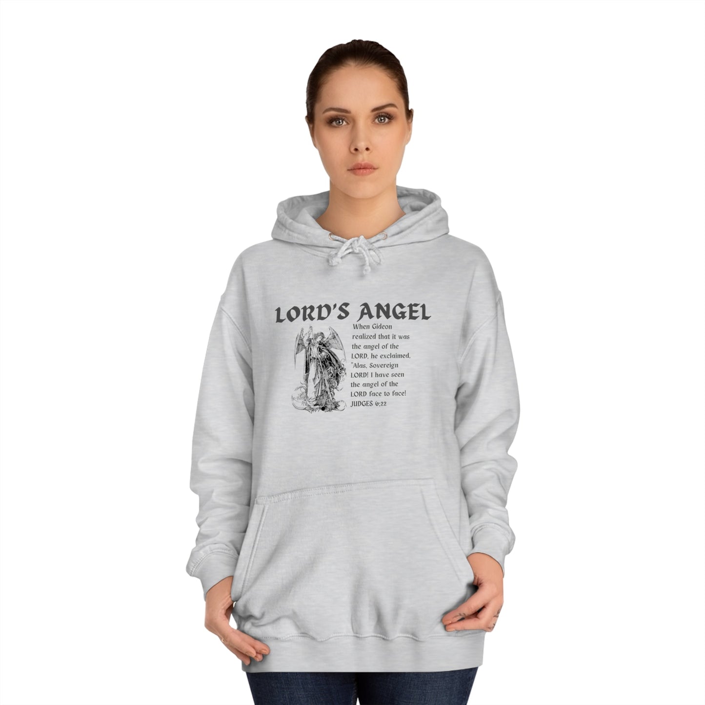 Lord's Angel: Judges 6:22 - Cozy Christian Hoodie