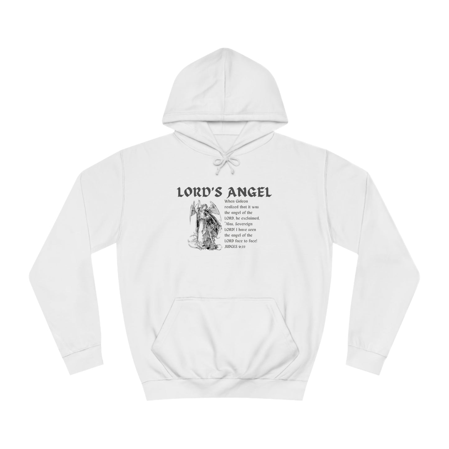 Lord's Angel: Judges 6:22 - Cozy Christian Hoodie