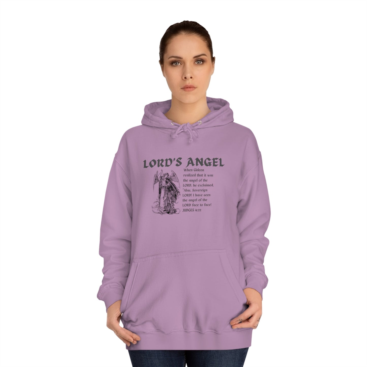 Lord's Angel: Judges 6:22 - Cozy Christian Hoodie