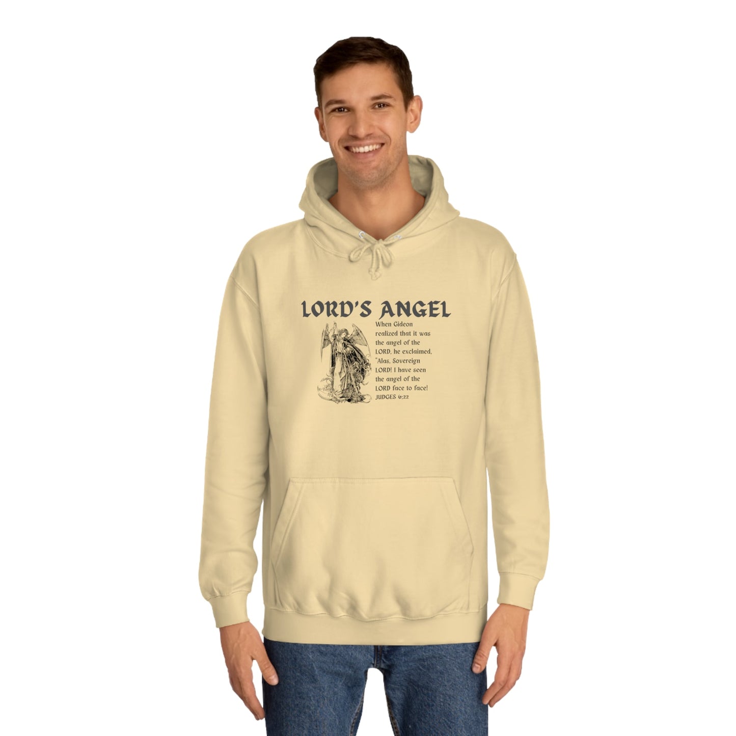 Lord's Angel: Judges 6:22 - Cozy Christian Hoodie