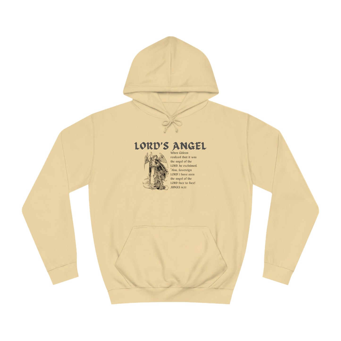 Lord's Angel: Judges 6:22 - Cozy Christian Hoodie