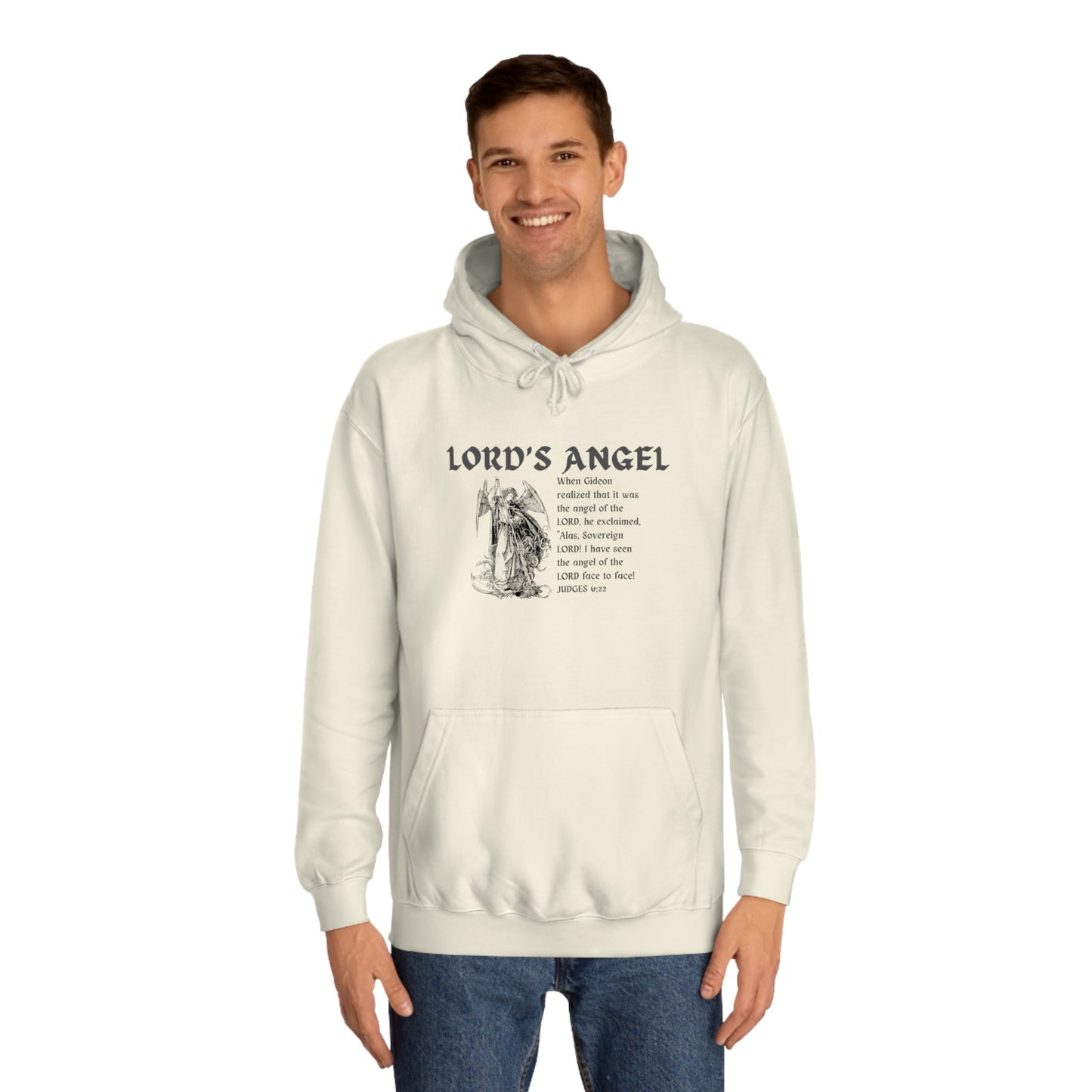 Lord's Angel: Judges 6:22 - Cozy Christian Hoodie