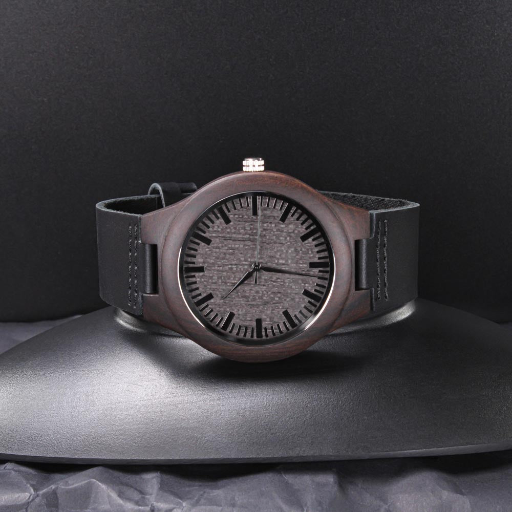 Engraved Wood Watch for My Dad
