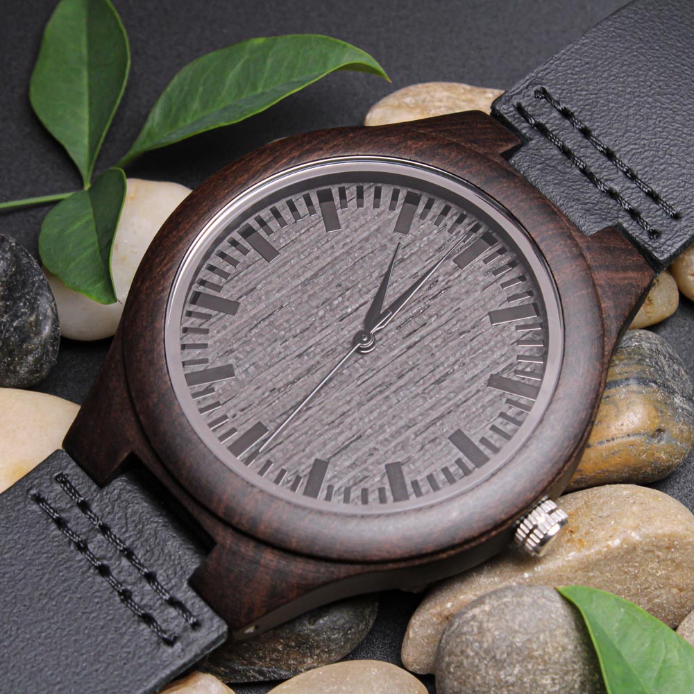 Engraved Wood Watch for My Dad