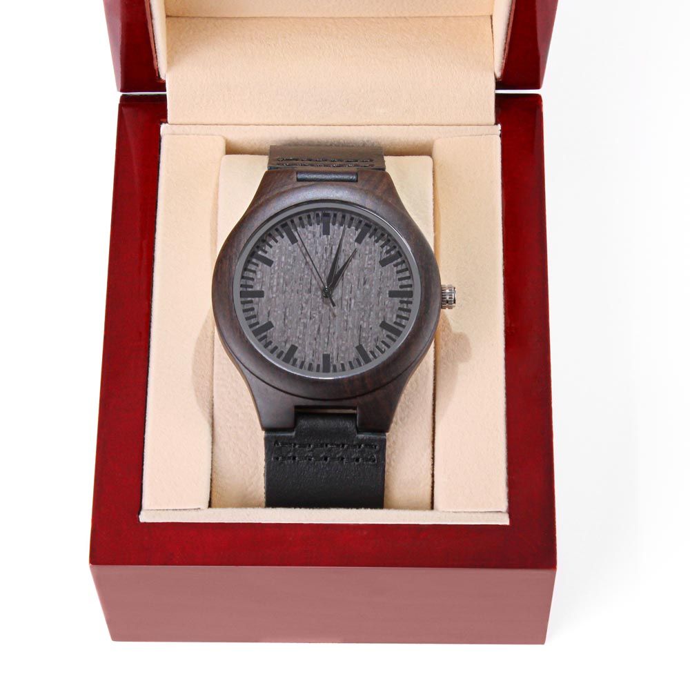 Engraved Wood Watch for My Dad