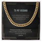 Men's Message Card Jewelry Necklace