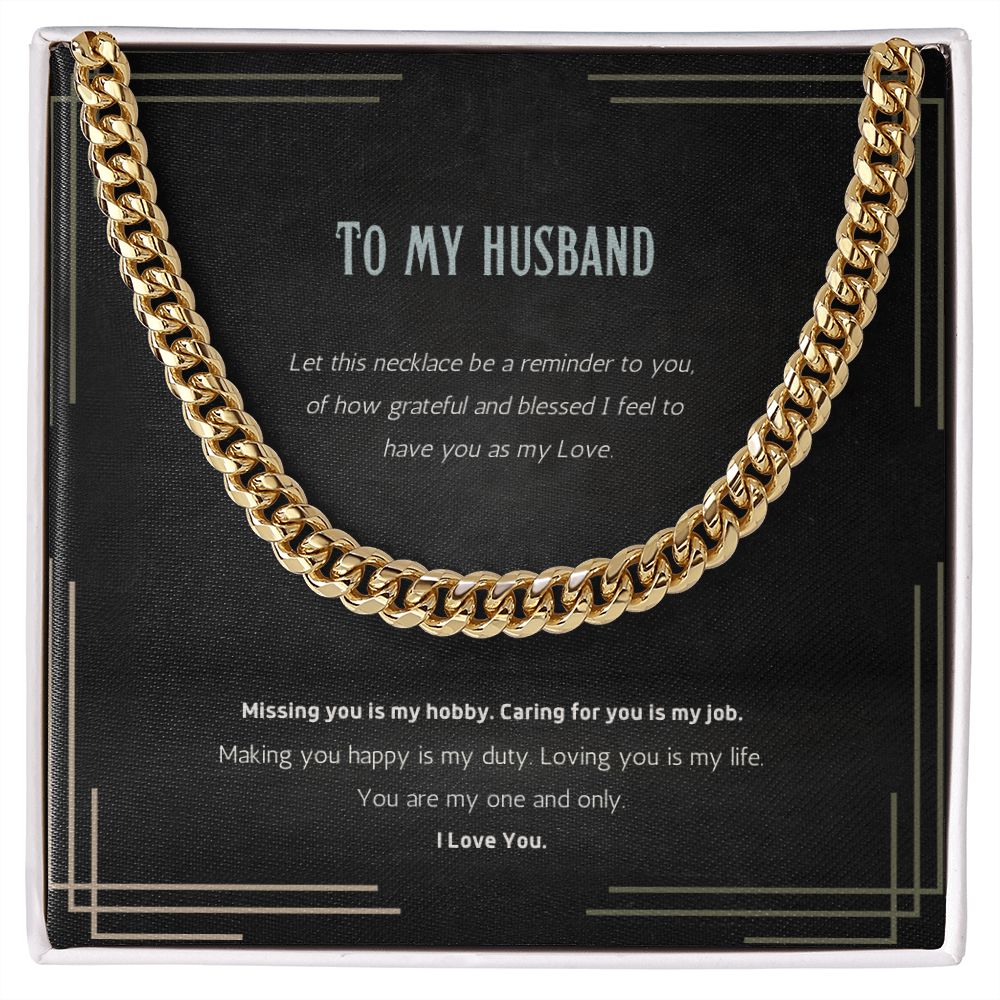 Men's Message Card Jewelry Necklace